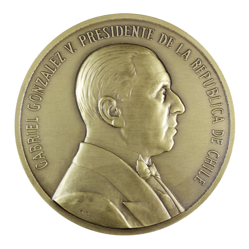 Medalla Bronce - Gabriel González Videla