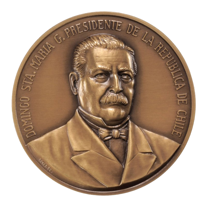 Medalla Bronce - Domingo Santa Maria G.