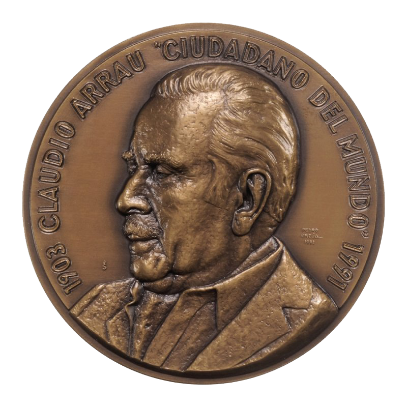 Medalla Bronce - Claudio Arrau (Manos/Teclado)