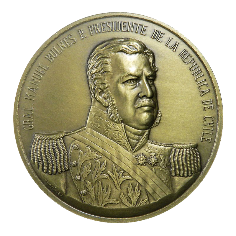 Medalla Bronce - Manuel Bulnes Prieto
