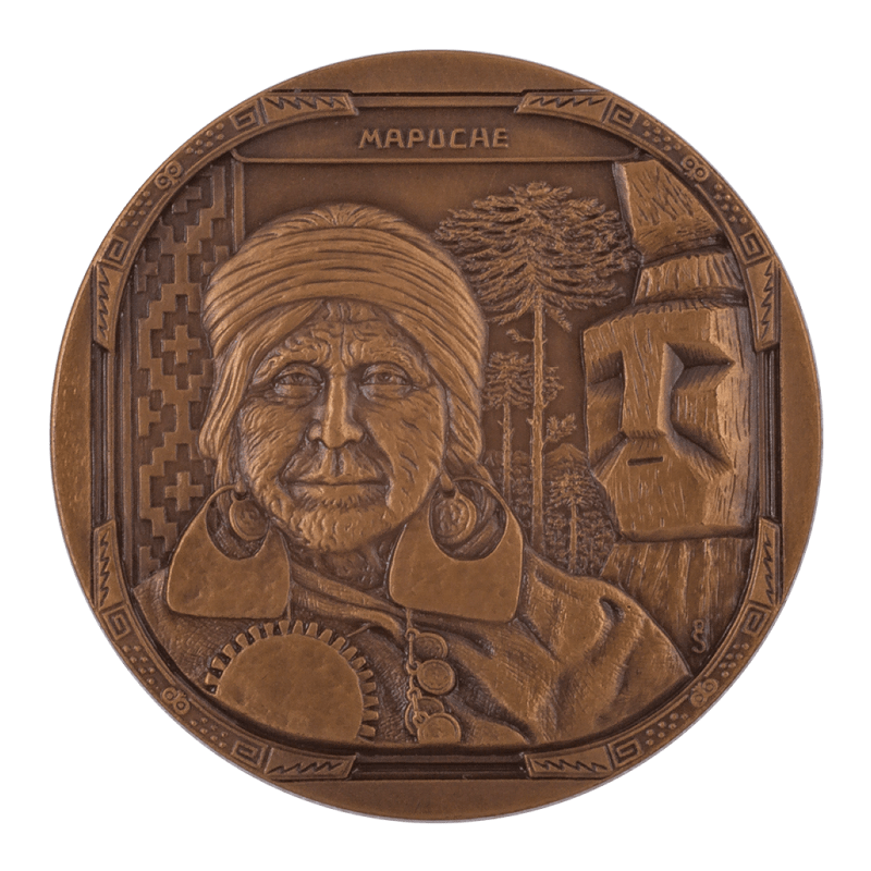 Medalla Bronce - Pueblo Mapuche