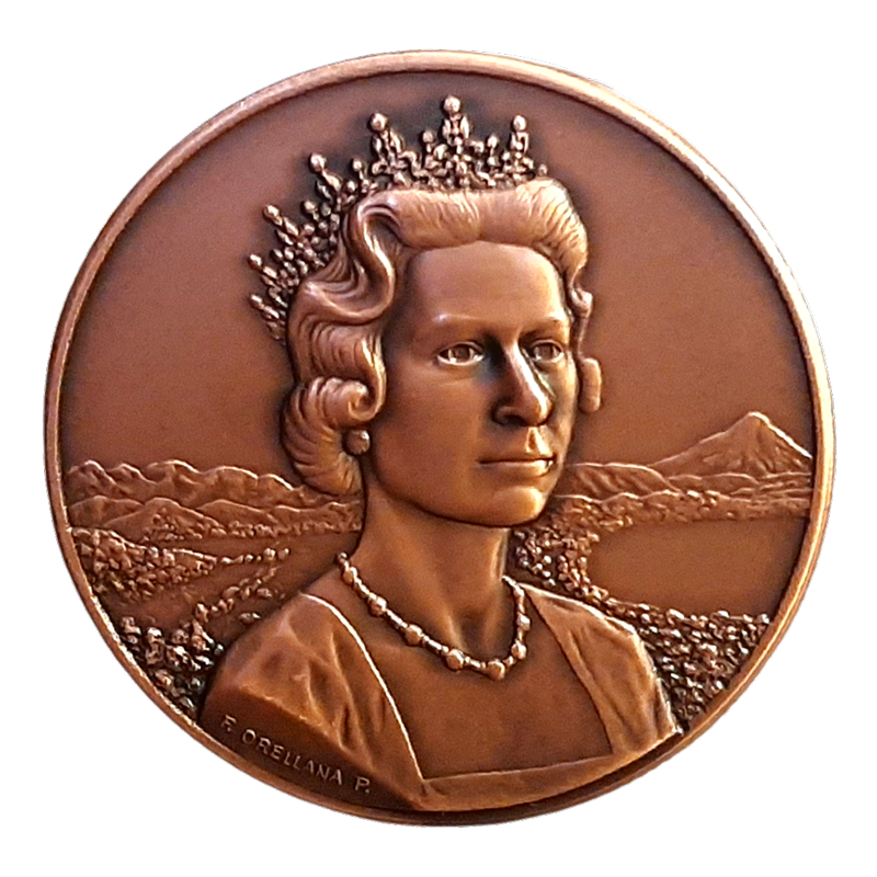 Medalla Bronce: Reina Isabel II